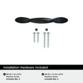 thumbnail image 3 of Amerock Intertwine 3 inch Center-to-Center Matte Black Cabinet or Furniture Pull, 10 Pack, 3 of 4