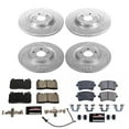 thumbnail image 3 of PowerStop Front and Rear Z23 Evolution Sport Carbon-Fiber Ceramic Brake Pad and Drilled & Slotted Rotor Kit Fits: AUDI Select Models K7097, 3 of 10