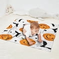 thumbnail image 2 of Halloween Pumpkins Bats and Stars Blanket,Comfortable Soft Flannel Throw Blanket,All Season,Warm Lightweight Blankets for Sofa Bed Couch Living Room Chair,30"x40", 2 of 4