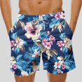 thumbnail image 2 of ZCFZJW Men's Swim Trunks Board Shorts Lightweight Quick Dry Summer Beach Shorts with Pockets Trendy Tropical Hawaiian Swimsuit Swimwear for Men - No Liner Multicolor#05 XXXL, 2 of 5