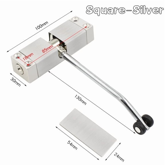 30kg Adjustable Tension Door Closer Automatic Safety Spring Heavy Duty Door Closer –Easy to Convert Hinged Doors to Self-Closing