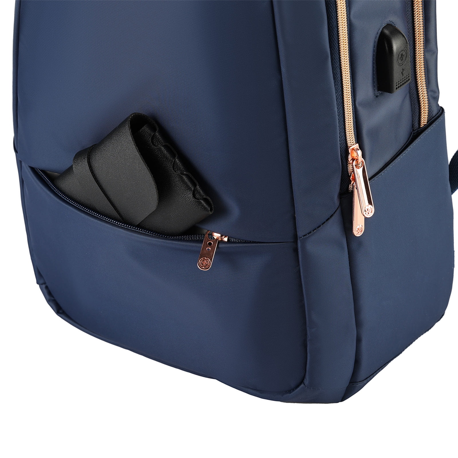 Swissdigital Remi Laptop Backpack w/ Smart USB Charge Port, Padded Laptop Pocket - Purple