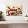 thumbnail image 2 of Elephant Stock Poppies In The Rain Wall Art - Horizontal Canvas Wall Art - Living Room Wall Decor - Floral And Botanical Canvas - Gray And Red Decor By Silvia Vassileva - 12" x 8", 2 of 8
