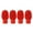 Red, variant on 4Pcs/pack Drumstick Caps Silicone Drum Sleeves Head Protective Mute Protector Cover Caps for Drum Exercise