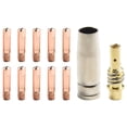 thumbnail image 3 of 12Pcs/Set Mb 15Ak Mig/Mag Welding Contact Tips 25Mm M6 Gas Nozzle Tip Holder 1.0Mm YIWEI, 3 of 9