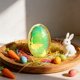 thumbnail image 5 of Decoraciones de Pascua, adornos de Pascua, regalos de Pascua, decoraciones de huevos de Pascua, bolas de espejo de vidrio, adornos de escritorio para huevos de Pascua, huevos brillantes, huevos de Pas, 5 of 6