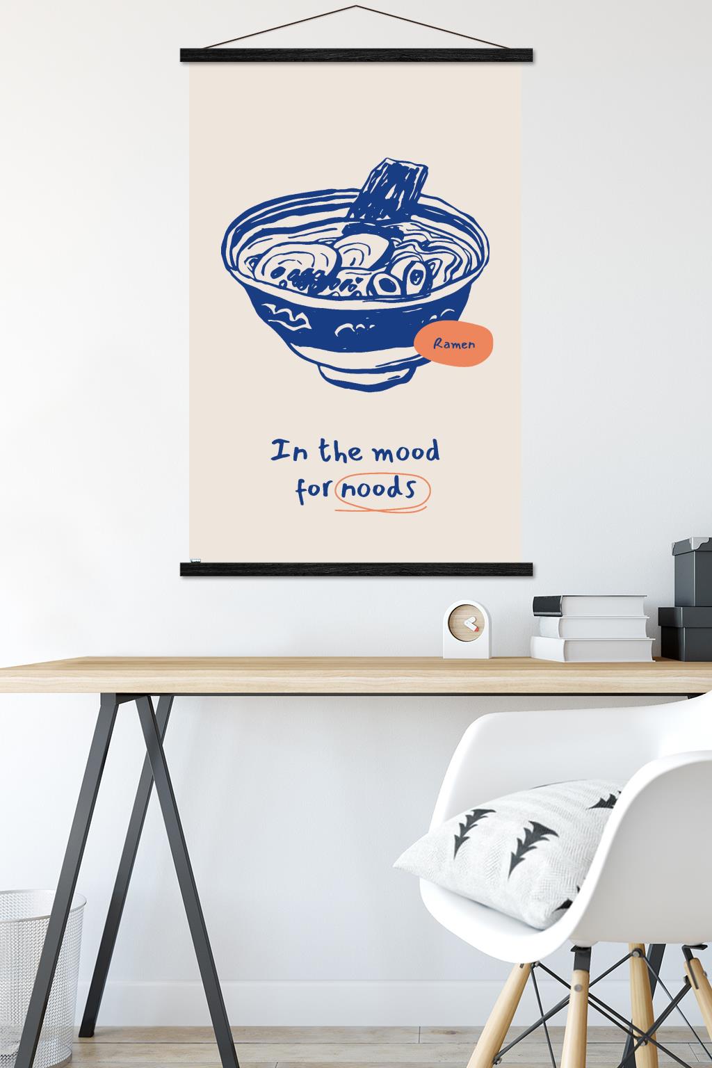 In The Mood For Noods Wall Poster with Magnetic Frame, 22.375" x 34"