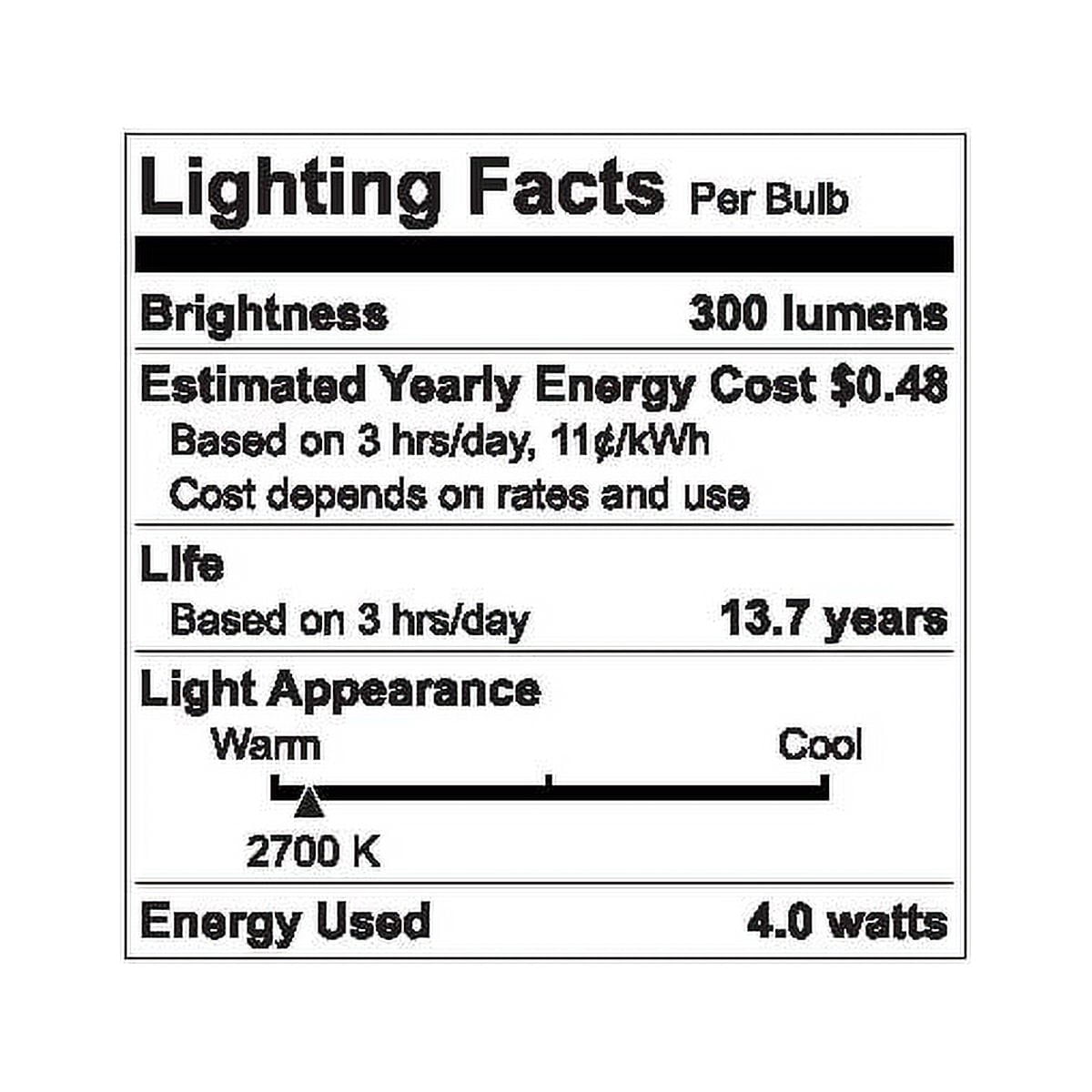 GE Relax 6-Pack 40 W Equivalent Dimmable Soft White B LED Light Fixture Light Bulb