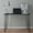 Black, variant on Lavish Home Desk with Hairpin Legs - Modern Industrial Style Home Decor - Woodgrain-Look and Steel Accent Home Office Furniture, Black