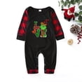 thumbnail image 2 of Conjuntos de pijamas navideños familiares a juego Grinch 2024, pijama de Grinch con parte superior y pantalones de pijama a cuadros, pijama de Grinch para niños y adultos para la familia, 3 Meses, 2 of 5