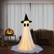thumbnail image 5 of Lámpara decorativa de fantasma de doble ojo con sombrero, control remoto, poste telescópico de hasta 2,1 metros, USB, estilo fantasma, para Halloween., 5 of 6