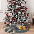 thumbnail image 5 of Sikiie Desert Monkeys Drive 30-48 inches {designName} Print Christmas Tree Skirt Snowman Xmas Tree Skirt with Edge Christmas Decorations for Holiday Party-36", 5 of 7