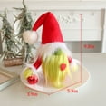 thumbnail image 6 of Christmas Gnomes Decoration Tabletop Decoration Christmas Xmas Gnomes Plush Collectible Figurine Green Beard Santa Ornament, 6 of 6