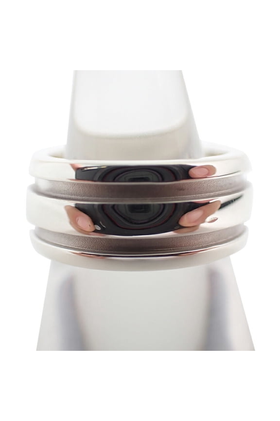 Pre-Owned TIFFANY & Co. 925 Grooved Double Line Ring, Size 11