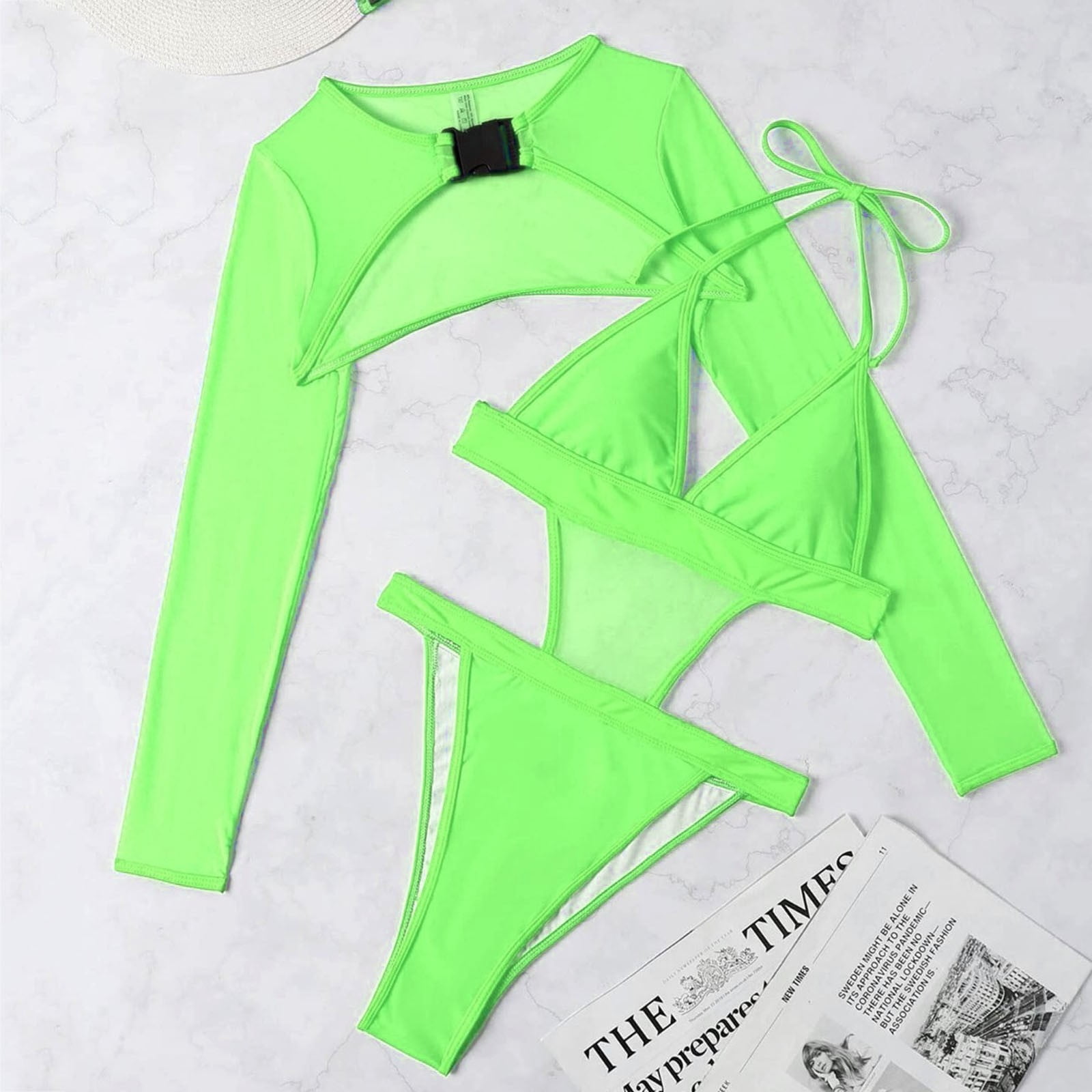 lime green rave top