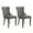 Gray, variant on Hassch Velvet Dining Chairs Set of 2, Vintage Kitchen Side Chairs with Button Tufted Back, Nailhead Trim & Solid Wood Legs, Comfortable Upholstered Seat, Gray