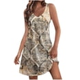 thumbnail image 2 of Fankiway Robe d'Été Décontractée Sans Manches Imprimée pour Femmes avec Poches Robes de Plage Grande Taille Robes de Plage pour Femmes, 2 of 6