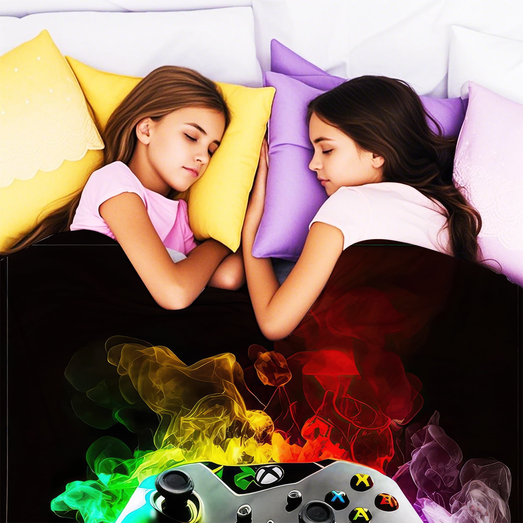 Flannel Fleece Gaming Throw Blanket Bed Blanket, Lightweight Cozy Plush Blanket for Sofa Couch,50"X60"