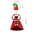 thumbnail image 2 of PiGOGI Christmas Goose Costume Cloak Set Witch Hat Cape Outfit Glitter Fabric for Garden Lawn Goose Statue Holiday Yard Decorative (Goose Not Included), 2 of 6