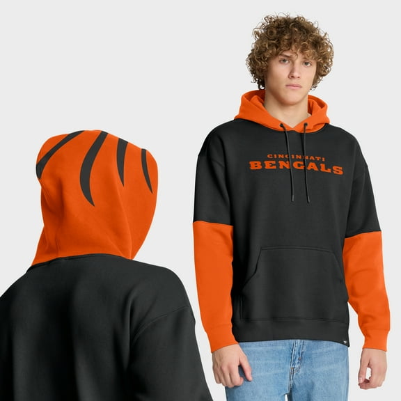 Men's Fanatics Black Cincinnati Bengals Helmet Pullover Hoodie
