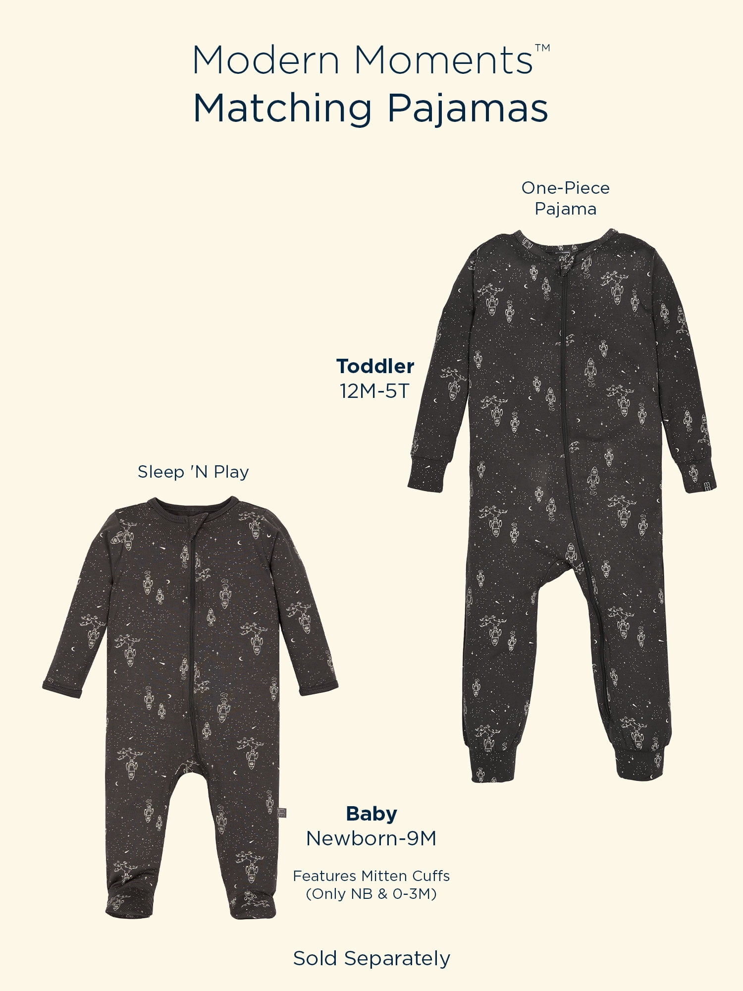 Modern Moments by Gerber Baby Unisex Super Soft Sleep 'N Play, Sizes Newborn - 6/9 Months
