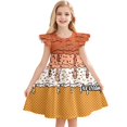thumbnail image 1 of Robes d'Été pour Filles Décontractées Sans Manches à Col Rond, Manches Volantées, Robe de Jeu pour Tout-Petits et Enfants pour l'Extérieur, le Quotidien et les Activités Scolaires, 1 of 4