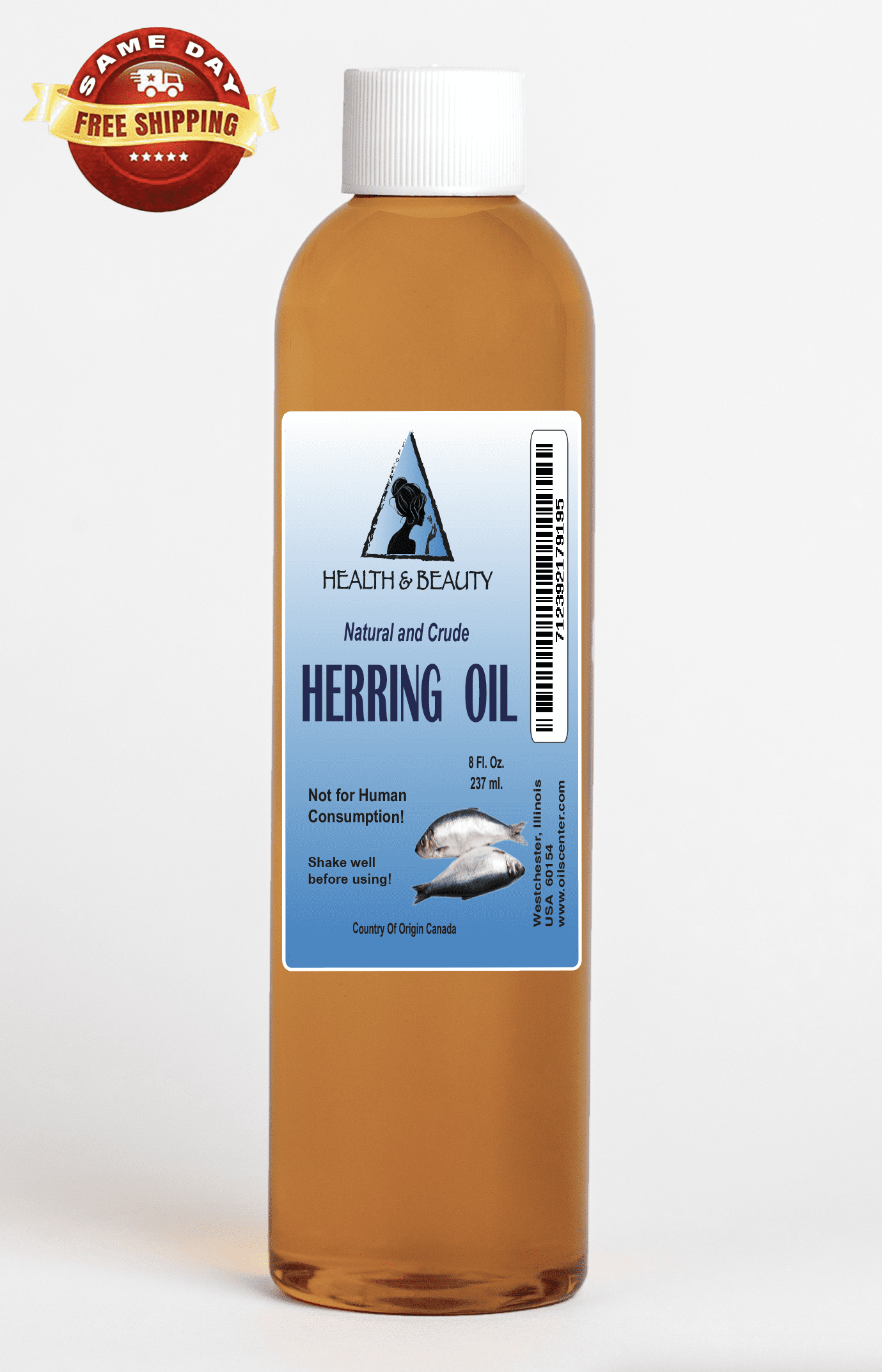 Herring oil crude natural fishing scent attractant by h&b oils center 8 oz