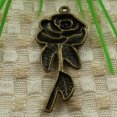 thumbnail image 5 of K-KED 81 Pcs Bronze Plated Rose Charms Pendant 45X20MM S4310 DIY Delicate Jewelry Making, 5 of 5