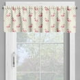 thumbnail image 2 of Ambesonne Flamingo Window Valance, Exotic Indigenous Birds, 54" X 12", Pale Pink Yellow White, 2 of 5