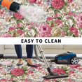 thumbnail image 4 of Pink Spring Floral Outdoor Rug 4x6 Ft, Non Slip Washable Area Rug, Vintage Summer Botanical Patio Rugs Carpet Runner, Large Floor Mat for Indoor/Outdoor Deck Porch Camping, 4 of 8