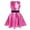 Red, variant on Fgnfyis Shiny Metallic Flare Party Dress for Girls Toddler Sleeveless Performance Outfit Elegant Sparkly Stage Silver 8-9 Years
