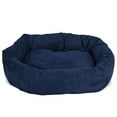 thumbnail image 2 of Majestic Pet Faux Suede Bagel Pet Bed for Dogs, Calming Dog Bed Washable, Large, Navy Blue, 2 of 5