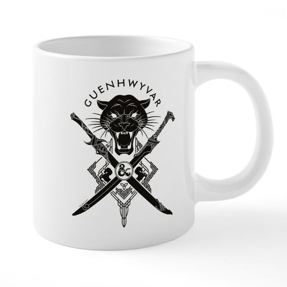 CafePress - Dungeons And Dragons Guenhwyvar - 20 Oz White Ceramic Mega Mug