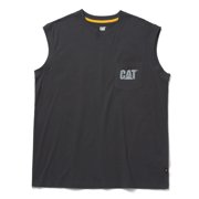Caterpillar Men's Trademark Sleeveless T-Shirt, Dark Shadow, Extra Large