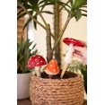 thumbnail image 4 of Juego de palitos de cerámica para plantas con forma de setas Vase KALALOU, 23 cm, 4 of 4