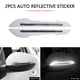 thumbnail image 5 of 2x espejo retrovisor para coche, pegatina reflectora, cinta reflectante para parachoques (blanco) Ehuebsd http://w.neototem.com/image/496115.01/main/496115.01-1.jpg, 5 of 8