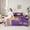 Yellow Purple, variant on Manfei Rugby City Twin Bedding Sets 7-Piece,Sports Theme Bedding Comforter Set,Denver Sheet Sets For Boys,Ultra Soft Bedroom Decor,Reversible