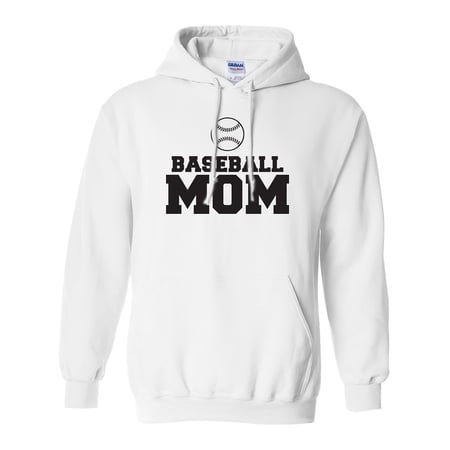 Baseball Mom Adult Hooded Sweatshirt