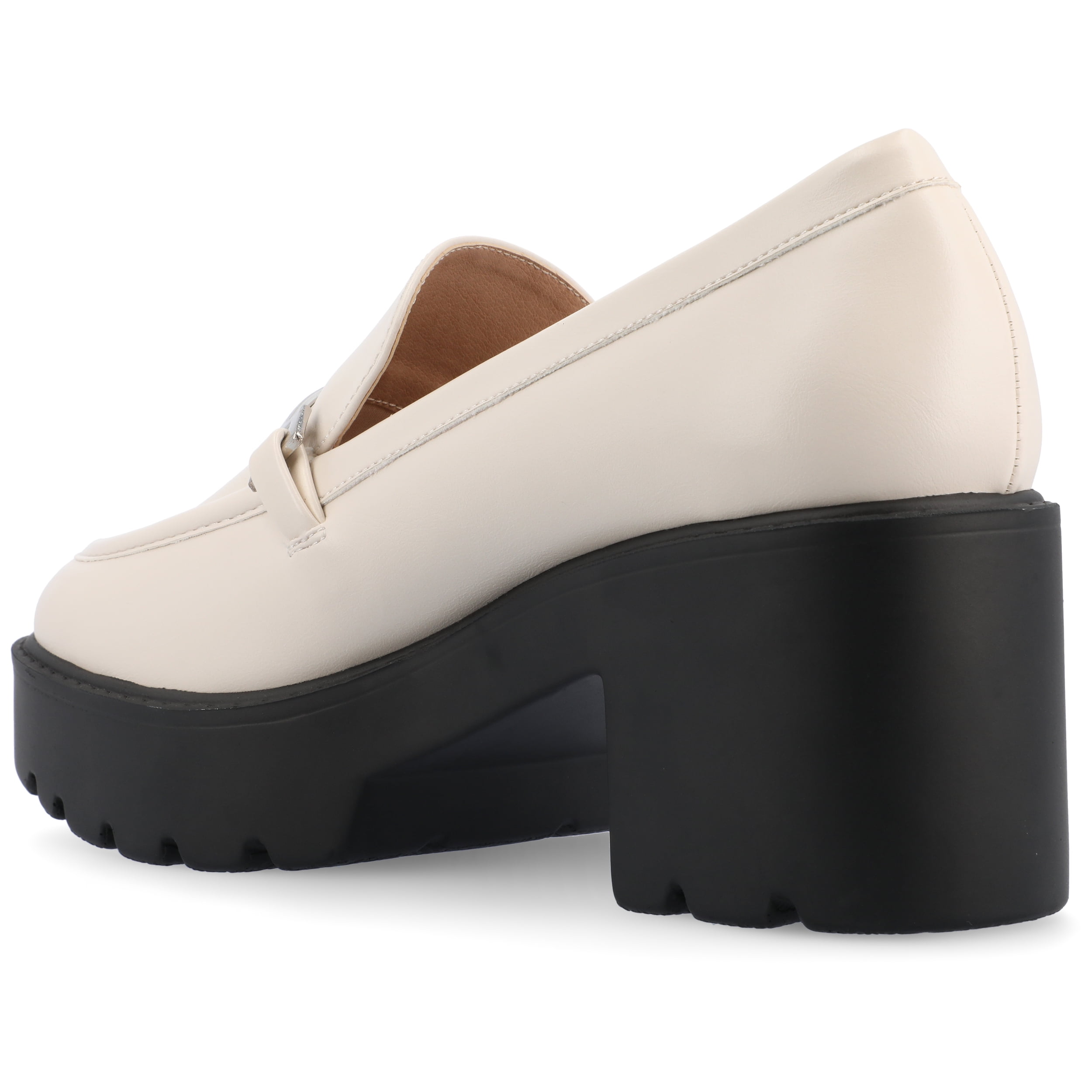Journee Womens Kezziah Loafer Style Lug Outsole Platform Pumps, Widths Available
