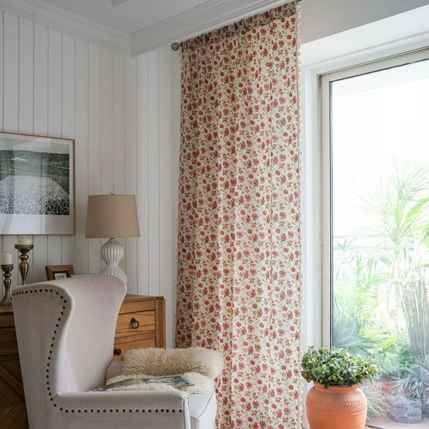 Nvzi Cortinas para el hogar para dormitorio, sala de estar, semiopacas, estilo rústico,tratamiento de ventana hueca, con bolsillo para varilla (2 paneles, 70,8 x 59 pulgadas, A72)