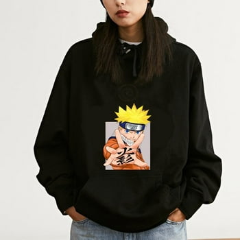 Buy Men s Aesthetic Clothes Naruto Graphic Design Hoodie Jacket Solid Color Sweatshirt Casual Hoodie Plus Size Sweaters for women and man Black Online at desertcartCyprus