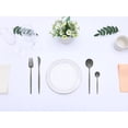 thumbnail image 6 of REGALWOVEN 16 Piece Silverware Set, Stainless Steel Flatware, Mirror Polished Cutlery Set, Serving Utensils Set for Dining Eating Black 16, 6 of 6