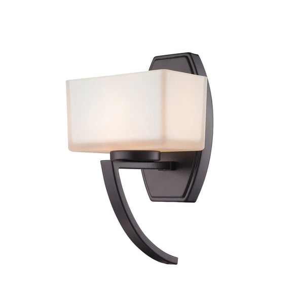 Z-Lite 614-1SBRZ 1 Light Wall Sconce Matte Opal