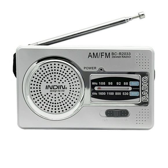 Radio set,Silver Band Built-in Radio W/ Antenna Radio Silver 2 Pocket Band Radio Antenna Am Bc-r2033 Am Pocket Radio Pocket Built-in Receiver Radio Am Radio Set Portable Pocket 2 Band Radio 2