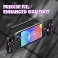 thumbnail image 5 of PlayVital Cyber Spider Protective Case for Nintendo Switch 2, Ergonomic Anti-slip Silicone Grip Covers, Dockable Hard Case Shell for Switch 2 with Joystick Cap, Shockproof Skin - Black, 5 of 11