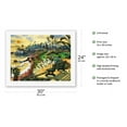 thumbnail image 2 of Heisler Park - Laguna Beach California - From an Original Watercolor Painting by Robin Wethe Altman - Fine Art Rolled Canvas Print 20in x 26in, 2 of 4