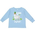 thumbnail image 3 of Inktastic St. Patrick's Day Llama Be Irish with Green Shamrocks Boys or Girls Long Sleeve Toddler T-Shirt, 3 of 5