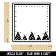 thumbnail image 2 of Blank Holiday Label Christmas Trees Self-Inking Rubber Stamp Ink Stamper - Purple Ink - Small 1 Inch, 2 of 7