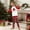 Kids, variant on Red and White Merry Christmas Family Matching Pajamas Sets – Long Sleeve Raglan Tops with "Merry Christmas" Letter Print and Red Plaid Fair Isle Pants, Festive Xmas PJs Sleepwear Outfits for Families