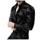 thumbnail image 4 of Chaqueta casual de camisa de solapa estampada a cuadros estampada en contraste para hombre Pompotops  oipoqjl12658, 4 of 7